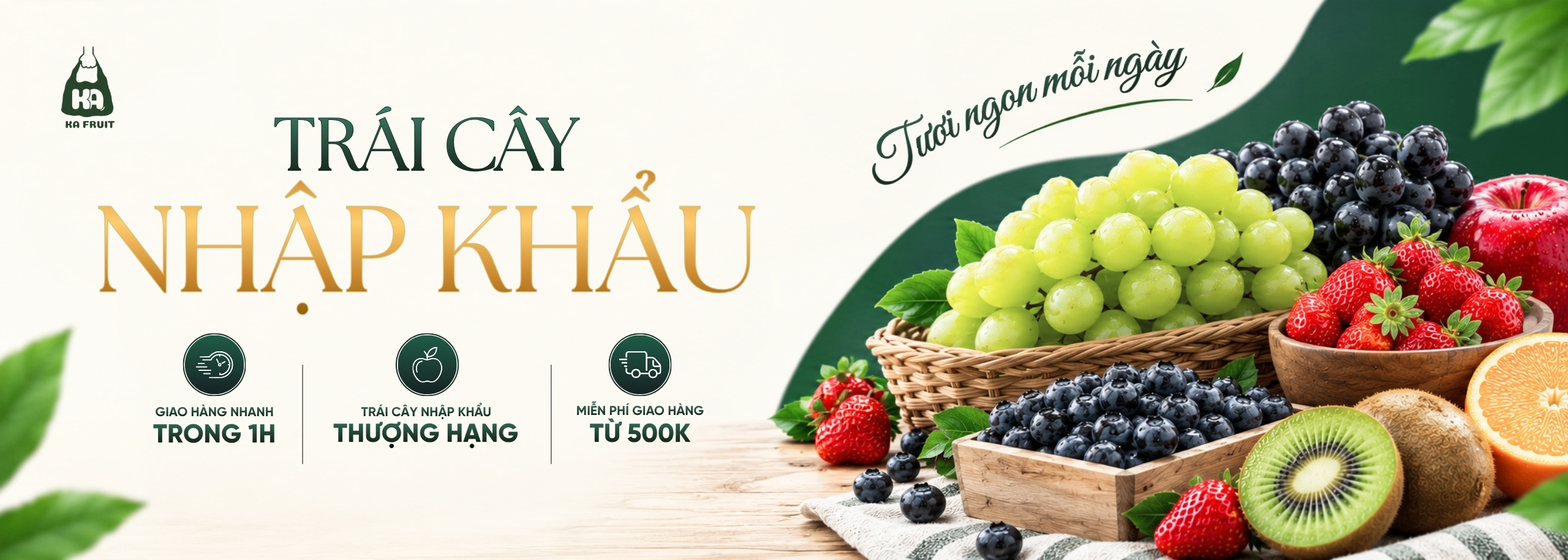 Banner giỏ trái cây